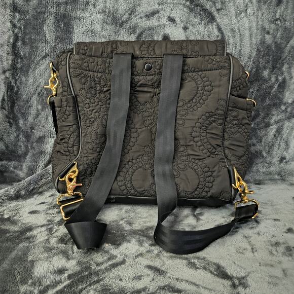 Petunia Pickle Bottom Black Boxy Backpack Diaper Bag display picture 1